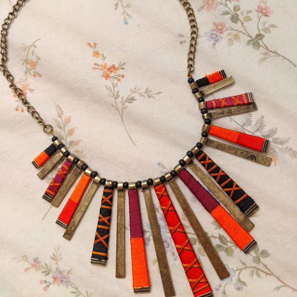 Vibrant statement necklace